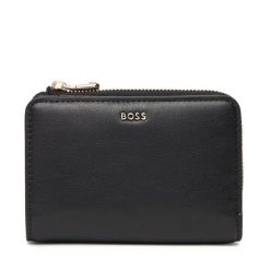 Portfel BOSS. Czarne portfele damskie Boss, bez wzorów. Za 238.99 zł.