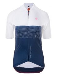 Radvik Koszulka funkcyjna w kolorze granatowo-białym rozmiar: XL. Białe koszulki damskie RADVIK, xl, bez wzorów, z materiału, bez kołnierzyka, bez ramiączek. Za 96.14 zł.