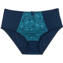 Figi maxi bonprix ciemnoniebiesko-niebieskozielony. Niebieskie figi bonprix. Za 34.99 zł.