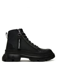 KARL LAGERFELD Trapery KL43543 Czarny. Czarne trapery damskie KARL LAGERFELD, ze skóry, bez zapięcia. Za 759.99 zł.