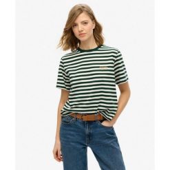 Koszulka jednokolorowa Country Club. Zielone koszulki sportowe damskie Superdry, bez wzorów, z bawełny, bez ramiączek. Za 126.30 zł.