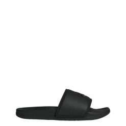 Klapki Adilette Komfort. Czarne klapki damskie Adidas, bez wzorów, bez obcasa, bez zapięcia. Za 199.00 zł.