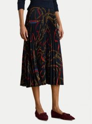 LAUREN RALPH LAUREN Spódnica plisowana 200P03550001 Granatowy Regular Fit. Niebieskie spódnice damskie Lauren Ralph Lauren, bez wzorów, z syntetyku. Za 1,299.00 zł.