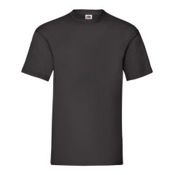 Koszulka Unisex Dla Dorosłych Valueweight. Czarne bluzki damskie Fruit of the Loom, xl, bez wzorów, sportowe, bez kołnierzyka, bez ramiączek. Za 35.99 zł.