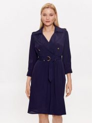 Luisa Spagnoli Sukienka koszulowa Palau 539662 Granatowy Regular Fit. Niebieskie sukienki damskie Luisa Spagnoli, bez wzorów, z wiskozy, bez ramiączek. Za 989.99 zł.