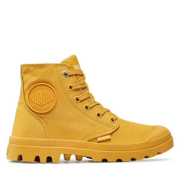 Trapery Palladium. Żółte trapery damskie Palladium, bez zapięcia. Za 199.99 zł.