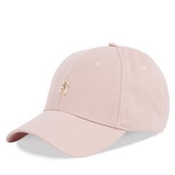 Czapka z daszkiem Tommy Hilfiger. Czerwone czapki z daszkiem damskie Tommy Hilfiger, bez wzorów. Za 129.99 zł.