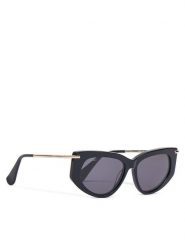 Max Mara Okulary przeciwsłoneczne MM0100 01A Czarny. Czarne okulary przeciwsłoneczne damskie Max Mara. Za 899.99 zł.