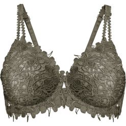 Biustonosz bonprix ciemnooliwkowy. Zielone biustonosze bonprix. Za 37.99 zł.