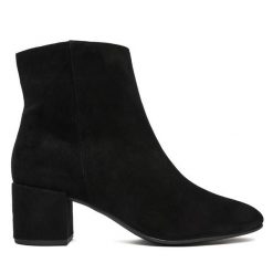 Botki HÖGL. Czarne botki damskie Högl, bez obcasa, na słupku, bez zapięcia. Za 749.99 zł.