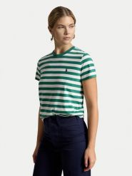 Polo Ralph Lauren T-Shirt 211B17779002 Zielony Regular Fit. Zielone t-shirty damskie Polo Ralph Lauren, xs, bez wzorów, z bawełny, bez kołnierzyka. Za 399.99 zł.