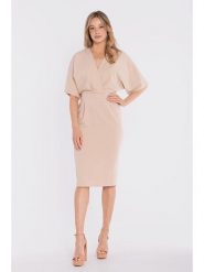 Stylove Sukienka w kolorze beżowym rozmiar: L. Brązowe sukienki damskie Stylove, bez wzorów, bez ramiączek. Za 234.99 zł.