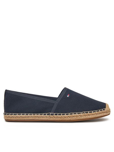 Tommy Hilfiger Espadryle Flag Canvas Espadrille FW0FW08541 Granatowy. Niebieskie espadryle damskie Tommy Hilfiger, bez wzorów, z materiału, bez obcasa. Za 159.99 zł.