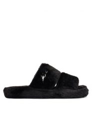 KARL LAGERFELD Kapcie Hypns KL80674 Czarny. Czarne kapcie damskie KARL LAGERFELD, z materiału. Za 439.99 zł.