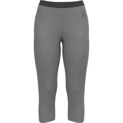 Legginsy termoaktywne damskie Odlo MERINO 200 base layer 3 /4 bottoms. Szare legginsy damskie ODLO, s, bez wzorów, z materiału, narciarskie. Za 340.95 zł.