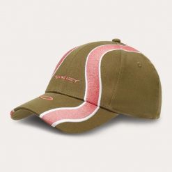 Czapka z daszkiem Oakley WAVE FOS901485-7D8. Zielone czapki z daszkiem damskie Oakley, bez wzorów, z materiału. Za 147.40 zł.