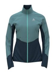 Odlo Kurtka "Run Easy" w kolorze niebieskim do biegania rozmiar: S. Niebieskie kurtki sportowe damskie ODLO, s, bez wzorów, bez kaptura. Za 281.76 zł.