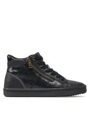 Geox Sneakersy D Blomiee B D166HB 00454 C9999 Czarny. Czarne obuwie sportowe damskie Geox, ze skóry, bez zapięcia. Za 289.99 zł.
