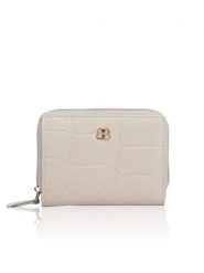 Bellicci Skórzany portfel "Veneta" w kolorze kremowym - 11 x 8 x 2 cm rozmiar: onesize. Brązowe portfele damskie Bellicci, bez wzorów, z materiału. Za 92.42 zł.