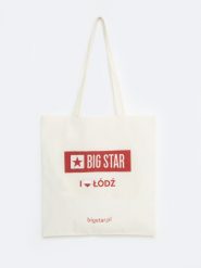 Torba bawełniana unisex łódź 102. Białe torby podróżne Big Star, z bawełny, na ramię, z nadrukiem, bez dodatków. Za 4.99 zł.