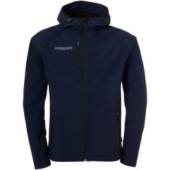 Kurtka softshell Uhlsport Essential. Niebieskie kurtki damskie Uhlsport, xl, bez wzorów, z materiału, bez kaptura. Za 349.00 zł.