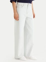 Calvin Klein Jeans Jeansy LV047F738G Biały Wide Leg. Białe jeansy damskie Calvin Klein Jeans. Za 529.99 zł.
