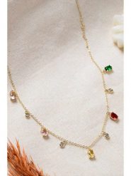 Lodie Silver Pozłacany naszyjnik z zawieszkami rozmiar: onesize. Szare naszyjniki damskie Lodie Silver, z cyrkonią, metalowe. Za 43.99 zł.