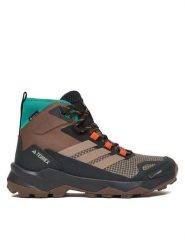 Adidas Trekkingi Terrex Skychaser AX5 Mid GORE-TEX CLIMAWARM+ JH7807 Brązowy. Brązowe obuwie trekkingowe damskie Adidas, z gore-texu, bez zapięcia. Za 699.99 zł.