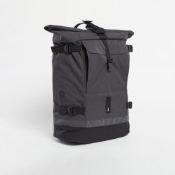Plecak/sakwa rowerowa Btwin 1x25 l na bagażnik. Szare plecaki B'TWIN, bez wzorów, z materiału. Za 339.99 zł.