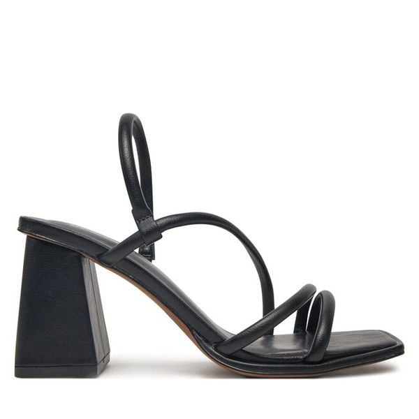 Sandały Call It Spring. Czarne sandały damskie Call it Spring, bez wzorów, bez obcasa, na słupku, bez zapięcia. Za 149.99 zł.