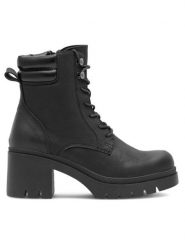 Clara Barson Trzewiki ALMYRA WS6106-05 Czarny. Czarne botki damskie Clara Barson, z syntetyku, bez obcasa, na słupku, bez zapięcia. Za 159.99 zł.