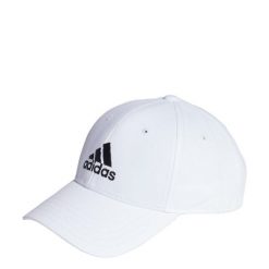 Czapka Cotton Twill Baseball. Białe czapki damskie Adidas, bez wzorów. W wyprzedaży za 79.96 zł.