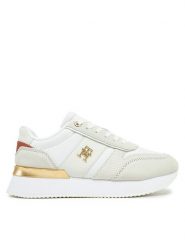 Tommy Hilfiger Sneakersy Th Fashion Runner FW0FW08475 Biały. Białe obuwie sportowe damskie Tommy Hilfiger, ze skóry, bez zapięcia. Za 349.99 zł.