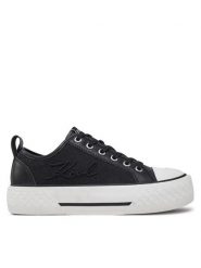 KARL LAGERFELD Trampki Kampus Max III KL60611F Czarny. Czarne trampki damskie KARL LAGERFELD, bez wzorów, z materiału, bez zapięcia. Za 459.99 zł.