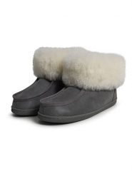 Kaiser Naturfellprodukte Wełniane kapcie "Oslo" w kolorze szarym rozmiar: 41. Szare kapcie damskie Kaiser Naturfellprodukte, z wełny. Za 287.84 zł.