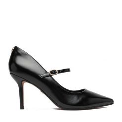 Szpilki Nine West. Czarne szpilki damskie Nine West, bez wzorów, bez obcasa, na szpilce, bez zapięcia. Za 249.99 zł.