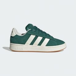 Buty Grand Court Alpha. Zielone obuwie sportowe casual damskie Adidas. Za 393.30 zł.