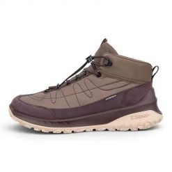 Buty trekkingowe damskie Ecco ULT-TRN. Brązowe obuwie trekkingowe damskie ECCO, z materiału, za kostkę, bez zapięcia. Za 796.00 zł.
