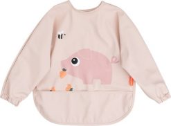Śliniak z rękawami Tiny Farm 6-18 m pudrowy róż. Czerwone śliniaki Done by deer, bez wzorów. Za 99.00 zł.