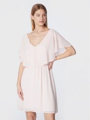NAF NAF Sukienka koktajlowa Lazale DNR3Z Różowy Regular Fit. Czerwone sukienki damskie NAF NAF, bez wzorów, z syntetyku, wizytowe, bez ramiączek. Za 149.99 zł.