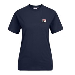 Koszulka damska FILA Liebstadt. Niebieskie bluzki damskie Fila, xs, bez wzorów, casualowe, bez kołnierzyka, bez ramiączek. Za 69.99 zł.
