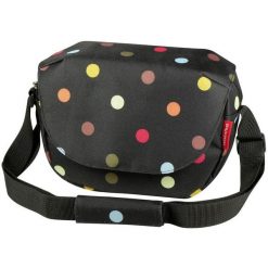Torba na kierownicę „Funbag”, w kropki. Czarne torby sportowe KLICKFIX, bez wzorów, duże. Za 312.86 zł.