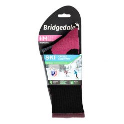 Skarpety narciarskie damskie Bridgedale Ski Cross Country Merino P. Czerwone skarpetki damskie Bridgedale, bez wzorów. Za 58.99 zł.