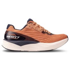 Scott Damskie Buty Biegowe Pursuit w Różowym, Beżowym i Niebieskim - Rozmiar 41. Brązowe obuwie sportowe damskie Scott, bez zapięcia, do biegania. Za 449.99 zł.