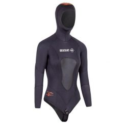 Damska bluza z kapturem do nurkowania Beuchat Athena 5 mm. Czarne bluzy damskie BEUCHAT, xl, bez wzorów, z kapturem. W wyprzedaży za 584.50 zł.