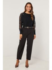 Soft Cashmere Sweter w kolorze czarnym rozmiar: 38/40. Czarne swetry klasyczne damskie Soft Cashmere, z kaszmiru, bez kołnierzyka. Za 152.98 zł.