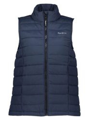 Pepe Jeans Kamizelka pikowana w kolorze granatowym rozmiar: XS. Niebieskie kamizelki damskie Pepe Jeans, xs, bez wzorów, z jeansu, bez kaptura. Za 166.49 zł.