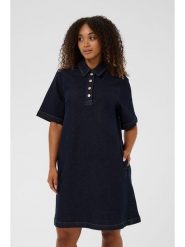 Kaffe Sukienka dżinsowa w kolorze granatowym rozmiar: 40. Niebieskie sukienki damskie Kaffe, bez wzorów, bez ramiączek. Za 173.99 zł.