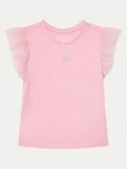 Guess Bluzka K5GI18 K6YW4 Różowy Regular Fit. Czerwone bluzki i koszule dziewczęce Guess, z aplikacjami, z bawełny, bez kołnierzyka, bez ramiączek. Za 59.99 zł.