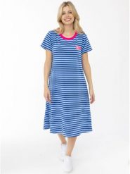 Zwillingsherz Sukienka "Dress for Yourself" w kolorze niebieskim rozmiar: L/XL. Niebieskie sukienki damskie Zwillingsherz, bez wzorów, bez ramiączek. Za 237.16 zł.